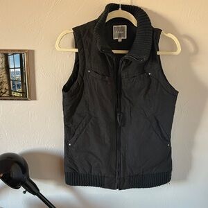 Black Quilted Vest